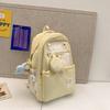 Schoolbag high value Mori fresh and sweet girl heart travel backpack large capacity contrasting color primary and secondary school students cute