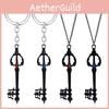 Hearts Kingdom Key Shape Keychain Alloy Necklace Pendant Jewelry Fashion Gift