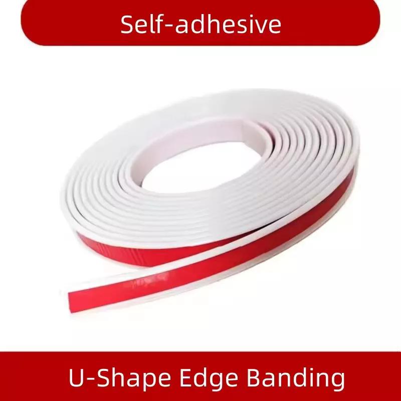 Self Adhesive U-Shaped Edge Banding For Motorhome Caravan RV Camper Furniture Floor Venner Edging Trim 15mm Width 5m Length
