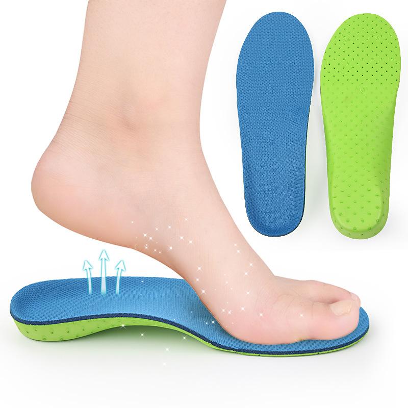 Flat Arch Support Non-slip Shock-absorbing Insole Men's and Women's Mesh Insole Spot Wholesale Sports Insole