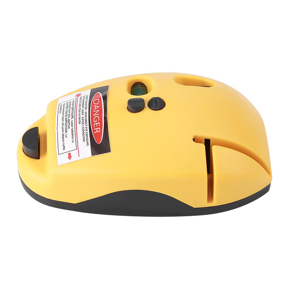 2 Lines Vertical Horizontal Line Infrared Laser Level Right Angle Measuring Tool Yellow