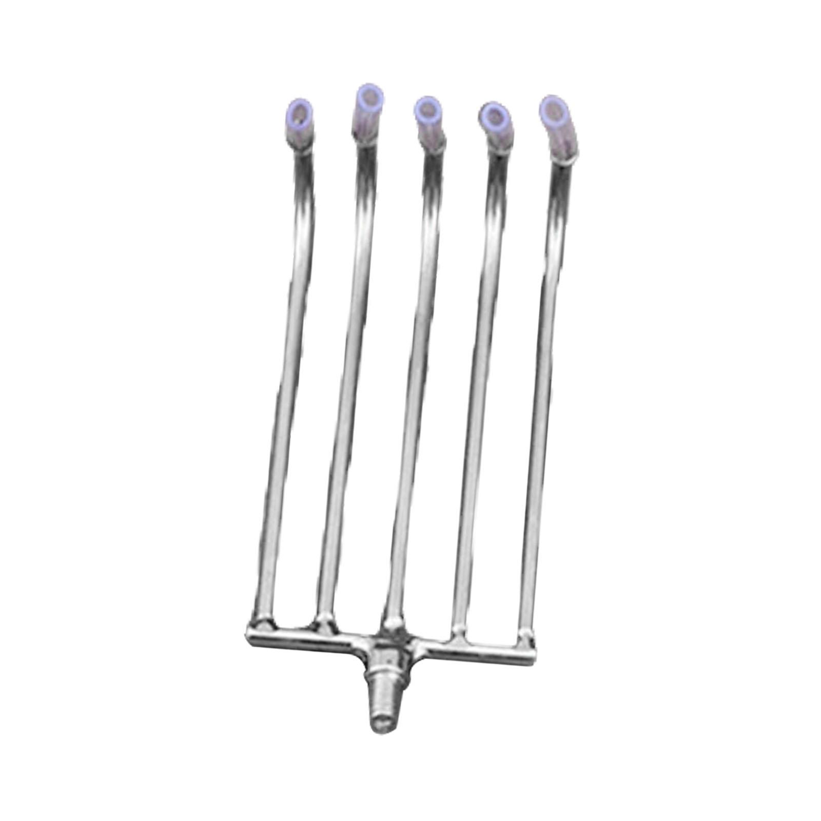 

Hand Rake Head Sturdy Versatile Stainless Steel Easy Installation Gardening Tool for Farm Raking Outdoor Activities Lake Fishing