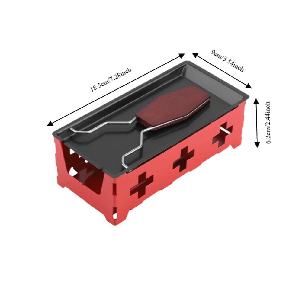 Carbon steel Portable Raclette Non-Stick Non-Stick Baking Tray Travel Outdoor Picnic