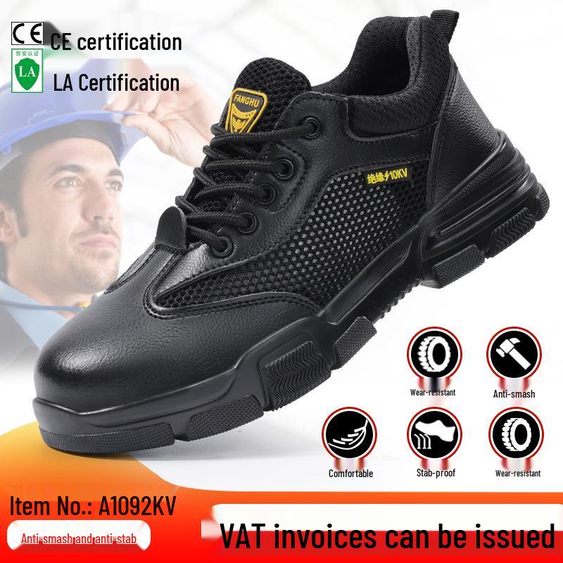 2025 Damen Atmungsaktive Isolierte Geruchshemmende Elektriker Schuhe mit Zehenschutzkappe aus Kunststoff, Anti-Quetsch- und Durchtrittsschutz