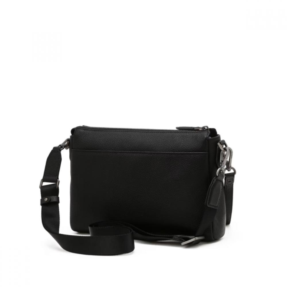 Daks Black Leather Crossbody Bag Dbba6e112bk