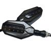 Universal Motorcycle 12V LED Front Turn Signal Light Amber Turning Lights for Retrofit/Upgrade