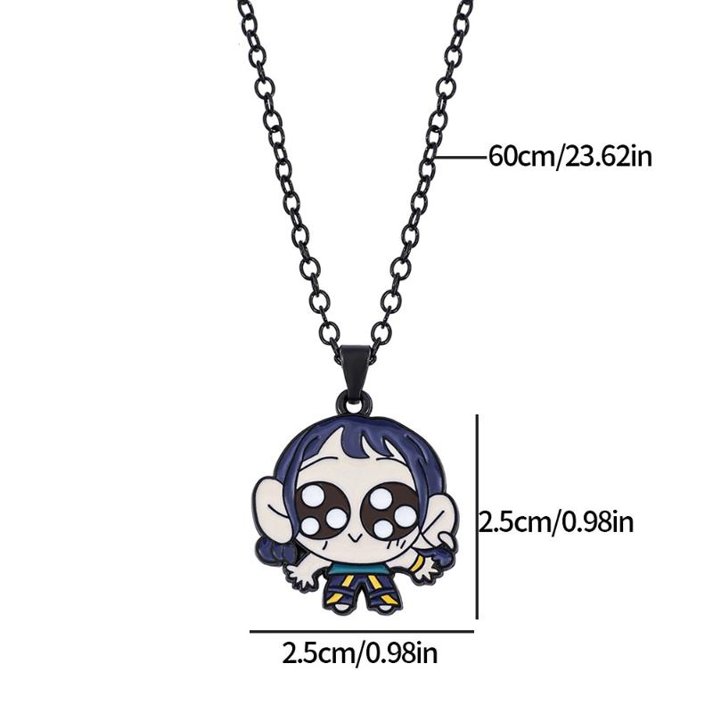 Anime K-Pop Demon Hunters Cartoon Character Pendant Necklace Charms Exquisite Accessories Jewelry Gift For Fans