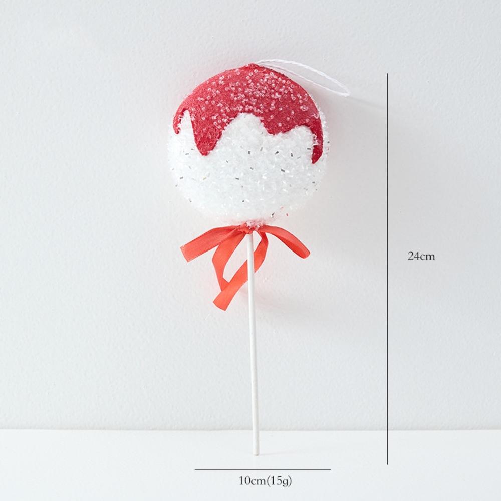 2025 Weihnachten Riesige Samt-Zuckerstangen Weihnachtsbaumschmuck Hängender Lutscher 2025 Haus Neujahrsdekorationen Luxus-Requisiten