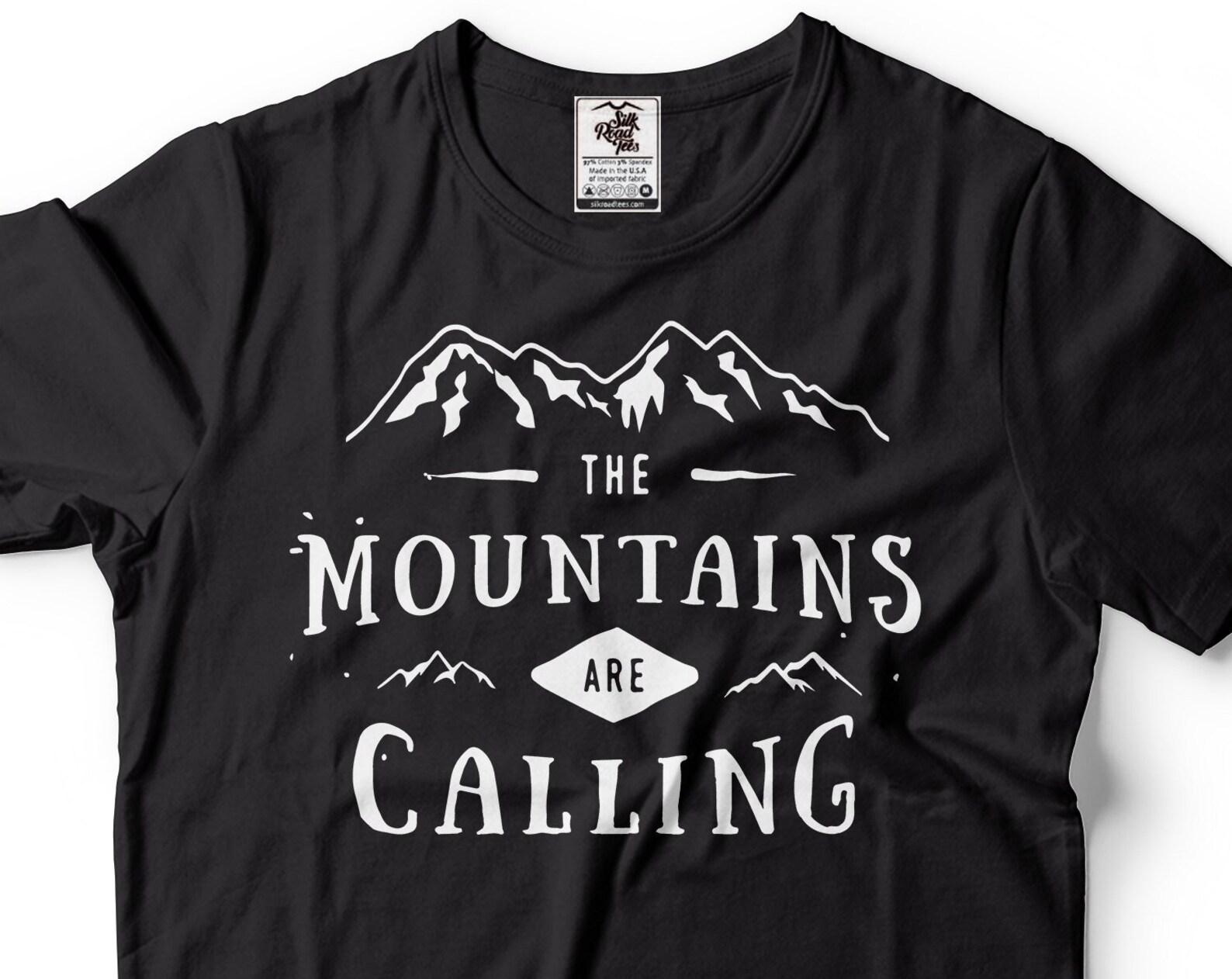 Mountains Are Calling Shirt: Adventure Hiking Tee XL