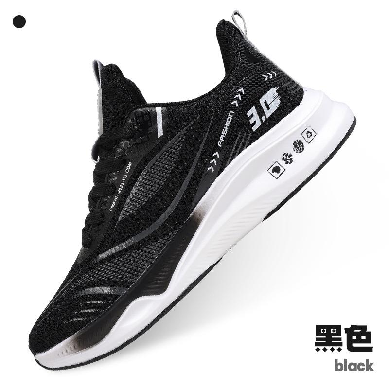 

Мужская обувь мода универсальная пара обувь повседневная обувь спортивная обувь кроссовки тренд легкая сетчатая дышащая тренировочная женская обувь 36 чёрный