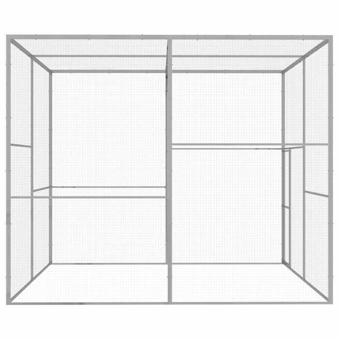 Cage pour chat - vidaXL - 3x3x2,5 m - Acier galvanisé - Extérieur - Montage facile