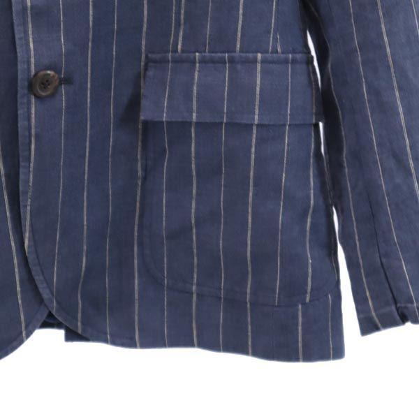 Polo by Ralph Lauren Made in Italy Linen stripe tailored jacket Blue Men's Used