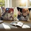 Anime M-Mushoku Tensei Pillow Case Anti-dustmite Pillowcase Invisible zipper silky short plush Sofa cushion cover