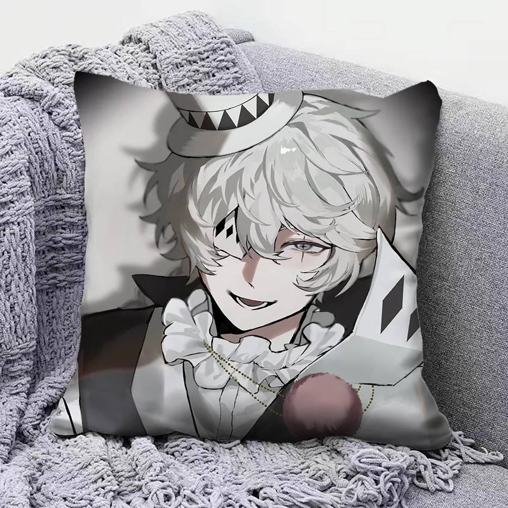 BSD Bungo Stray Dogs Nikolai Gogol   Pillow Covers, Home Sofa Cushion Covers and Aecorative Custom