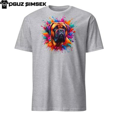 Colorful Bullmastiff Dog Unisex T-Shirt Mens Womens Tees Top | Vibrant Tee for Dog Lovers Tee