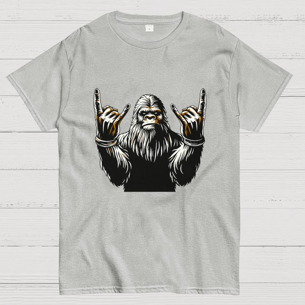 Bigfoot Rock Cotton Casual Cool Loose T-Shirt