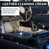 Leather Cleaning Cream Long Lasting Leather Maintenance Car Seat Sofa Scratch Cracks Care for Leather Pant Bag Shoes Furniture