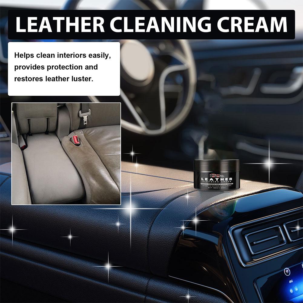 Leather Cleaning Cream Long Lasting Leather Maintenance Car Seat Sofa Scratch Cracks Care for Leather Pant Bag Shoes Furniture