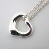 [Used] TIFFANY/Tiffany 925 Open Heart Pendant/Necklace/j64-3