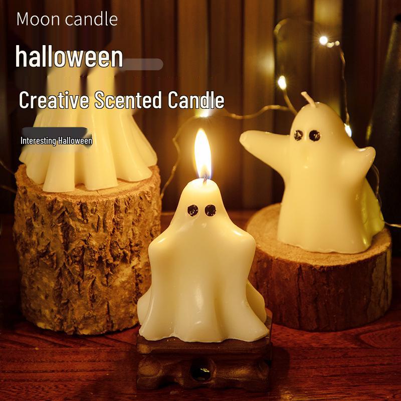 Halloween Ghost Candle Set: High-End Gift & Aroma for Home Ambiance