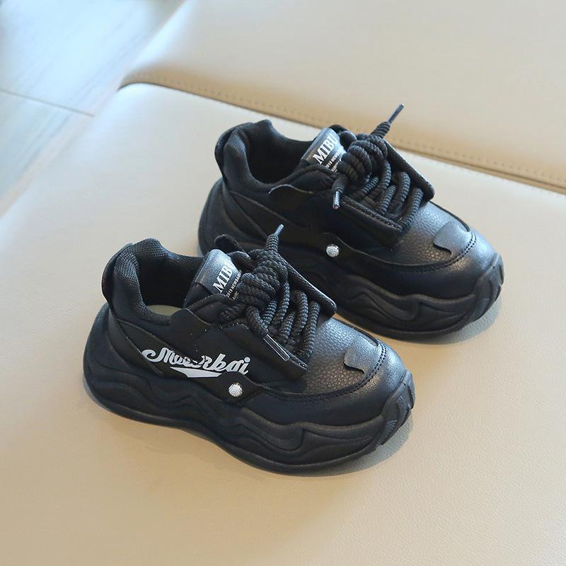 Kinder Sportschuhe 2025 Frühling und Herbst neue Jungen Papa Schuhe Mode Mädchen kleine weiße Schuhe weichsohlige Baby Freizeitschuhe