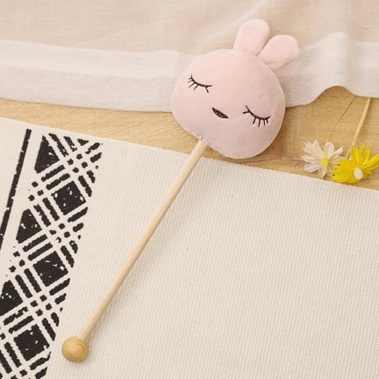 Plush Massage Stick Cute Cartoon Animal Head Plush Toy Manual Slapping Massage Tool Shoulder Back Knock Stick Hammer Children Gift