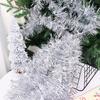 60/1.5M Christmas Tinsel Garland Twist Foil Tinsel Garland Xmas Hanging Decoration Home New Year Birthday Decorative Supplies