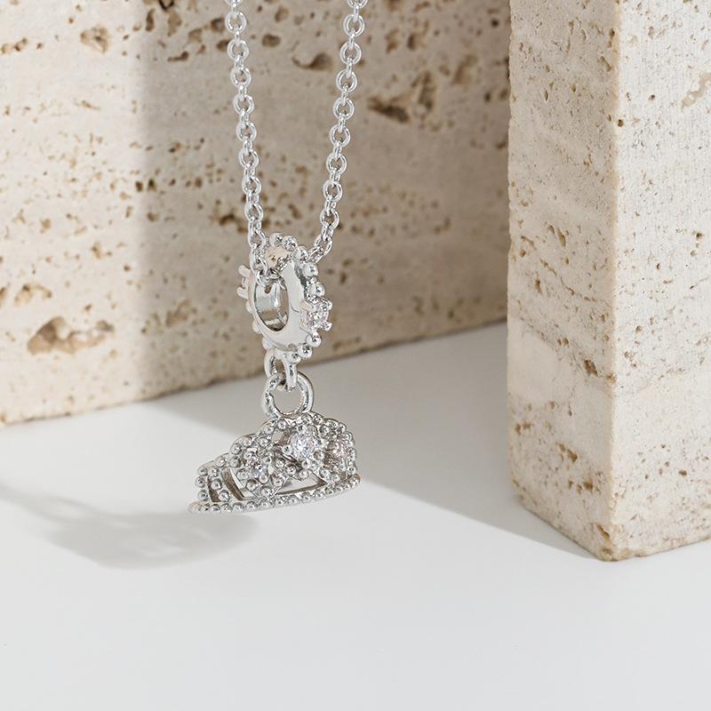 Pendant Necklace Female Japanese And Korean Style Simple Original Design High-End Sense Diamond-Encrusted Crown Necklace