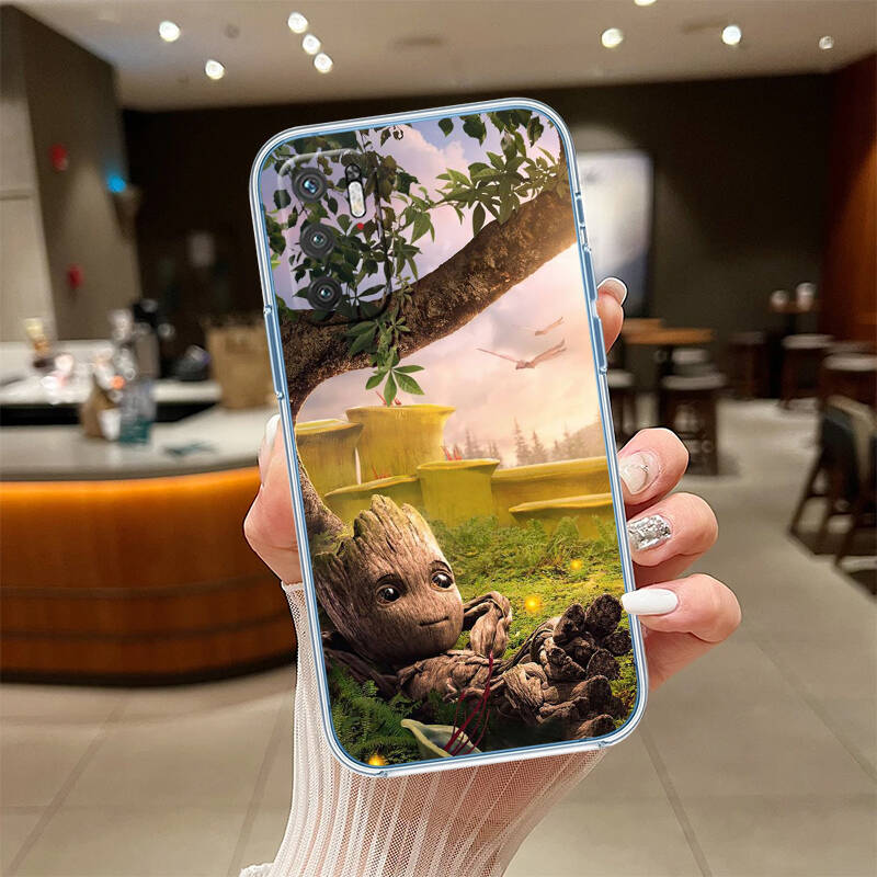 Marvel Groot Phone Case for Motorola G14 G15 G24 G30 G31 G32 G34 G41 G42 G51 G52 G50 G60S G60 G62 G72 G71 G73 G84 G85 G200 E32