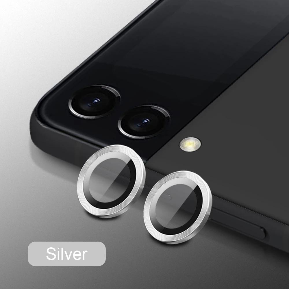 

1Set HD Tempered Glass Lens Protector Film For Samsung Galaxy Z Flip7 6 5 4 Anti-scratch Metal Ring Camera Cap Phone Accessories For Galaxy Z Flip 5