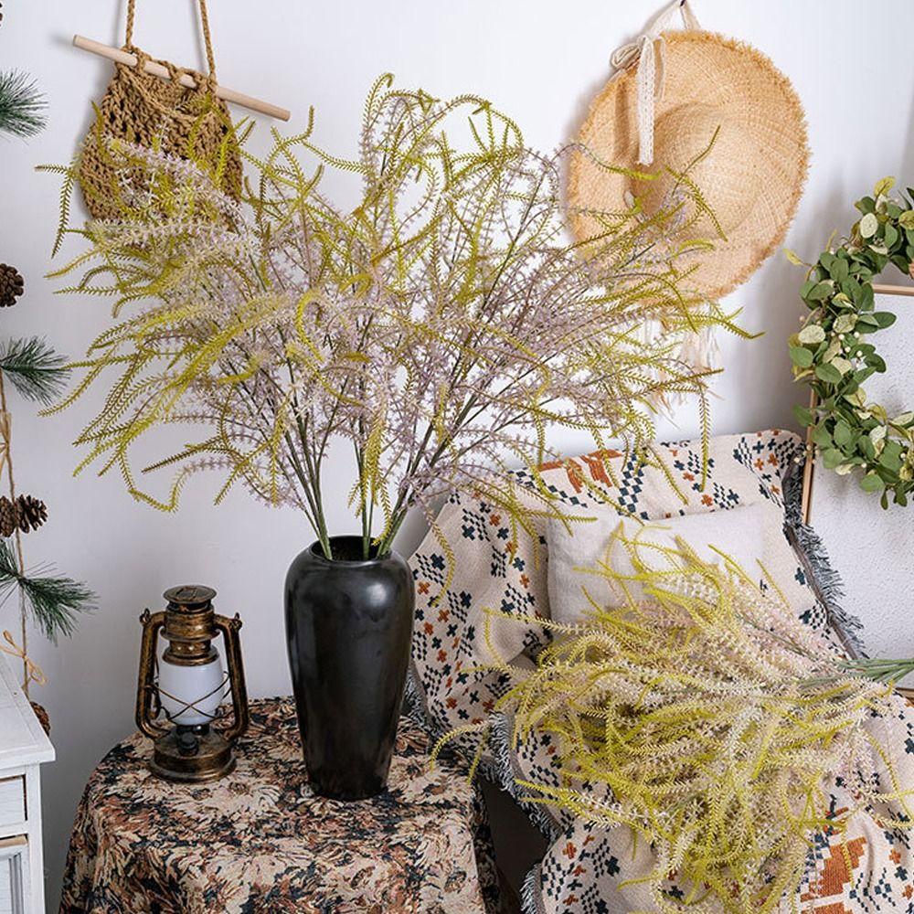 Lifelike Artificial Sage Branch Real Touch Fake Plant Simulation Green Bristlegrass  Living Room