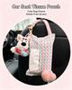 Cute Westie Dog Car Tissue Holder Hanging Car Seat Tissue Storage Bag