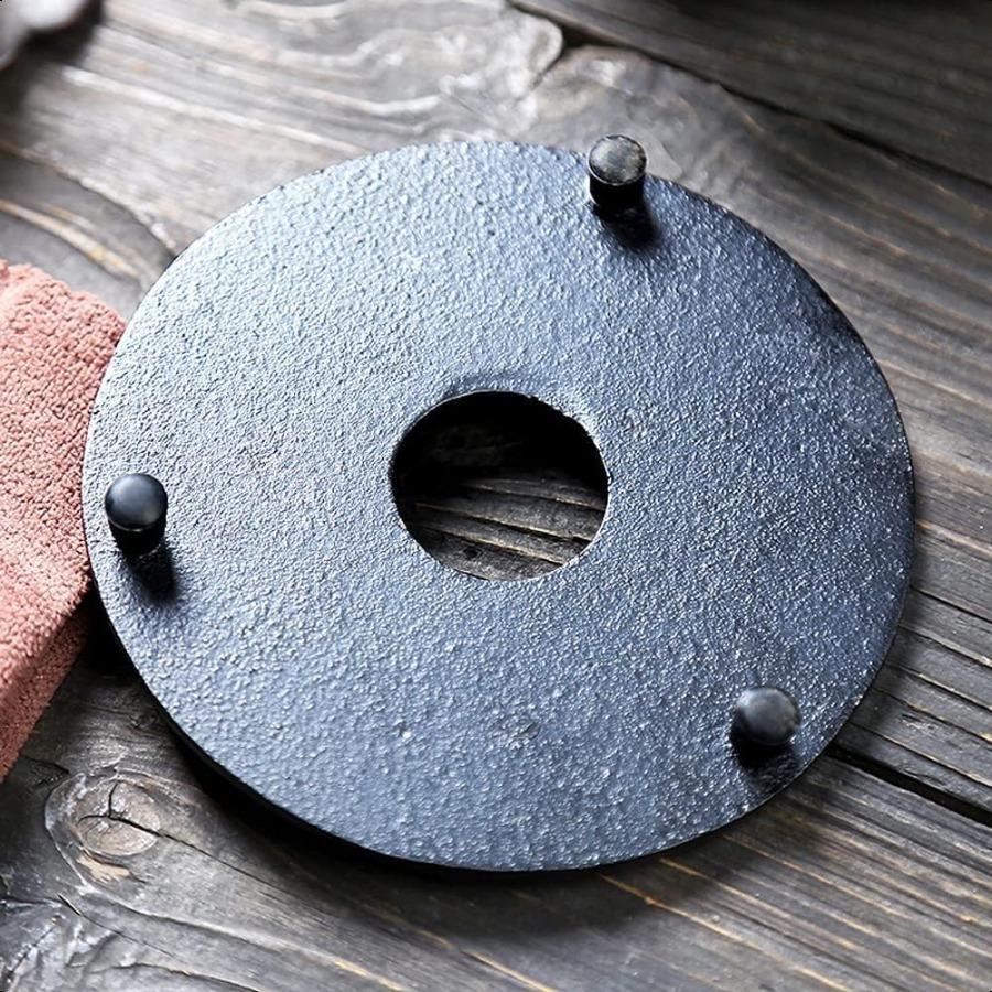 

Чугунная подставка с резиновыми ножками-пупырышками для японского чайника, чугунного чайника, черная подставка 5,3 дюйма United States