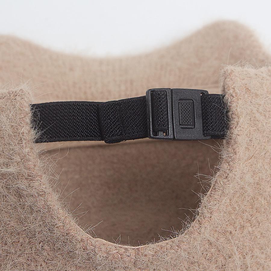 Knitted Faux Rabbit Fur Baseball Cap Women Fashion Autumn Winter Warm Hat For Ladies Female Casual Caps Woman Adjustable New