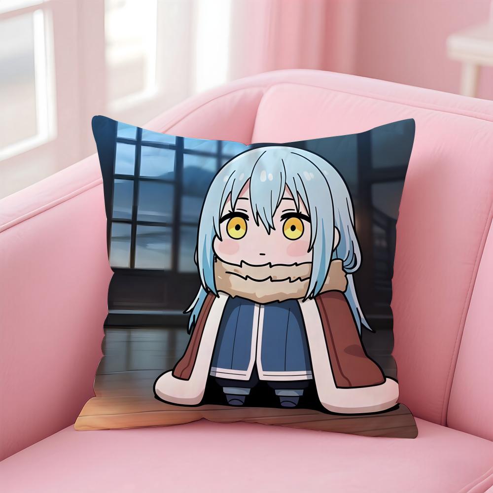 That Time I Got Reincarnated As a Slime Cushion Cover Comfortable Reversible Pillow Cover Ideal for Car Sofa Bedroom & Beyond