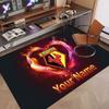 Custom Rug Watford FC Pattern Print Name Text Soft Non‑Slip Floor Carpet for Home Indoor Decoration