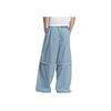 Adidas Originals SS25 Removable Loose Side Stripe Jeans Unisex Jeans Light-Denim-Blue KB6415