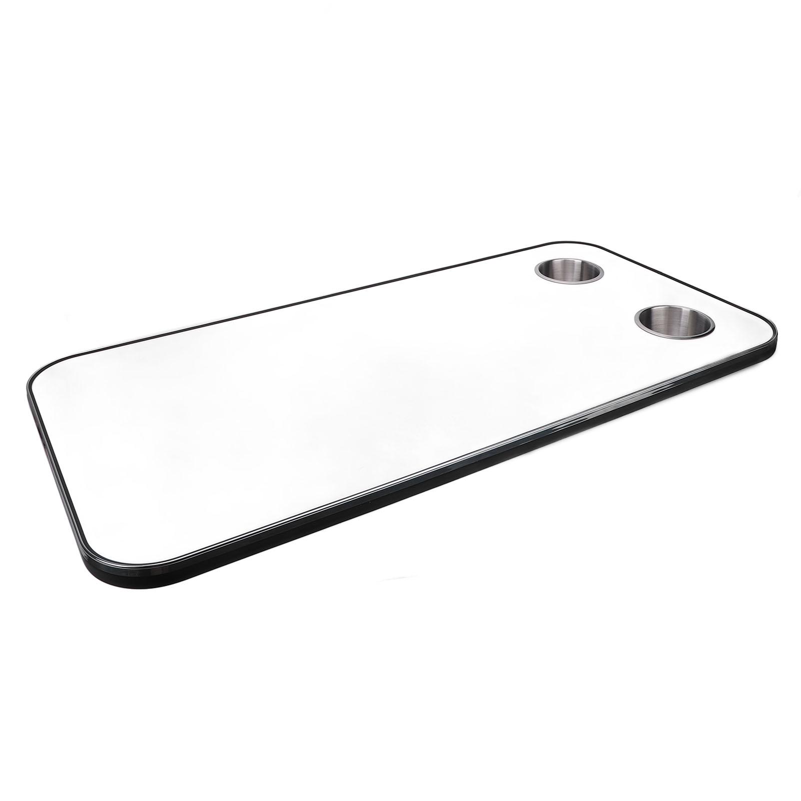 

Столешница для автодома из массива дерева с 2 подстаканниками из нержавеющей стали для прицепа, автодома, яхты, палубы лодки