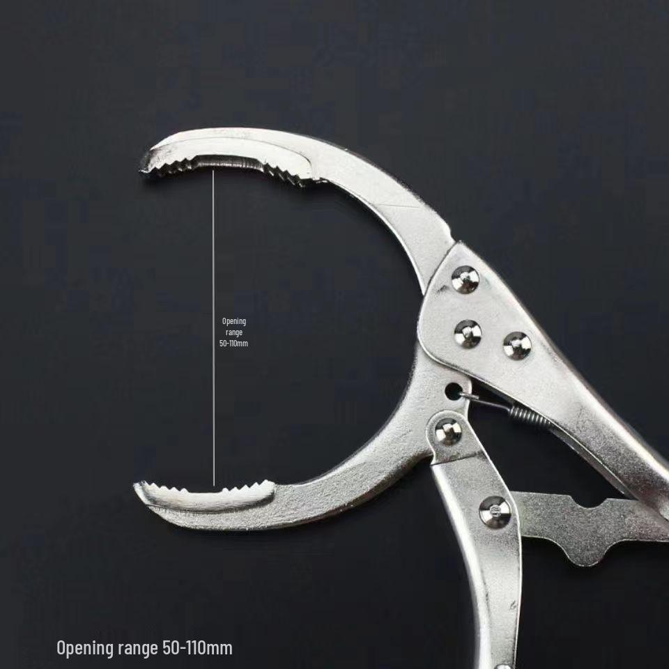 Heavy-Duty Pliers-Type Oil Filter Wrench for Car Maintenance