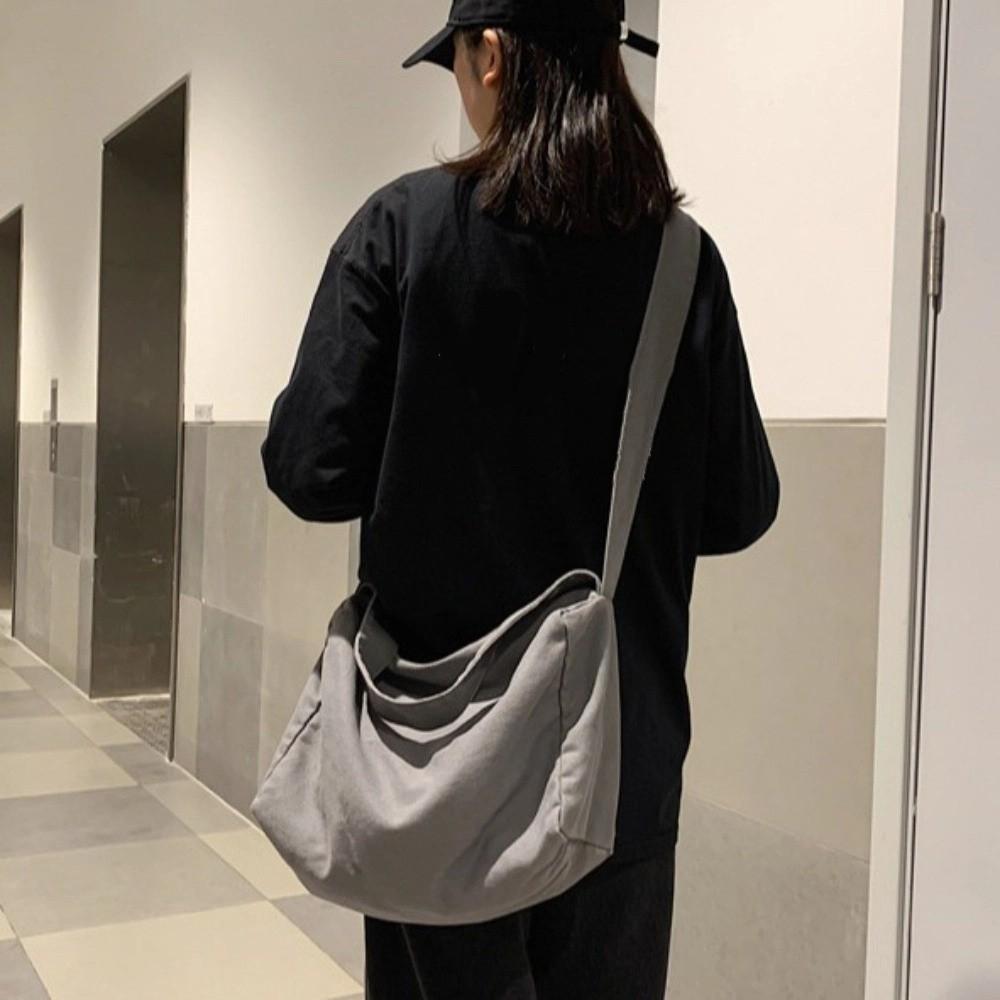 Japanese Style Student Shoulder Bag Large Capacity Messenger Bag Canvas Crossbody Bag  Cycling