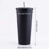 S láhví Tube Tumbler 750ml, přenosným kovovým hrnkem pro venkovní hydrataci