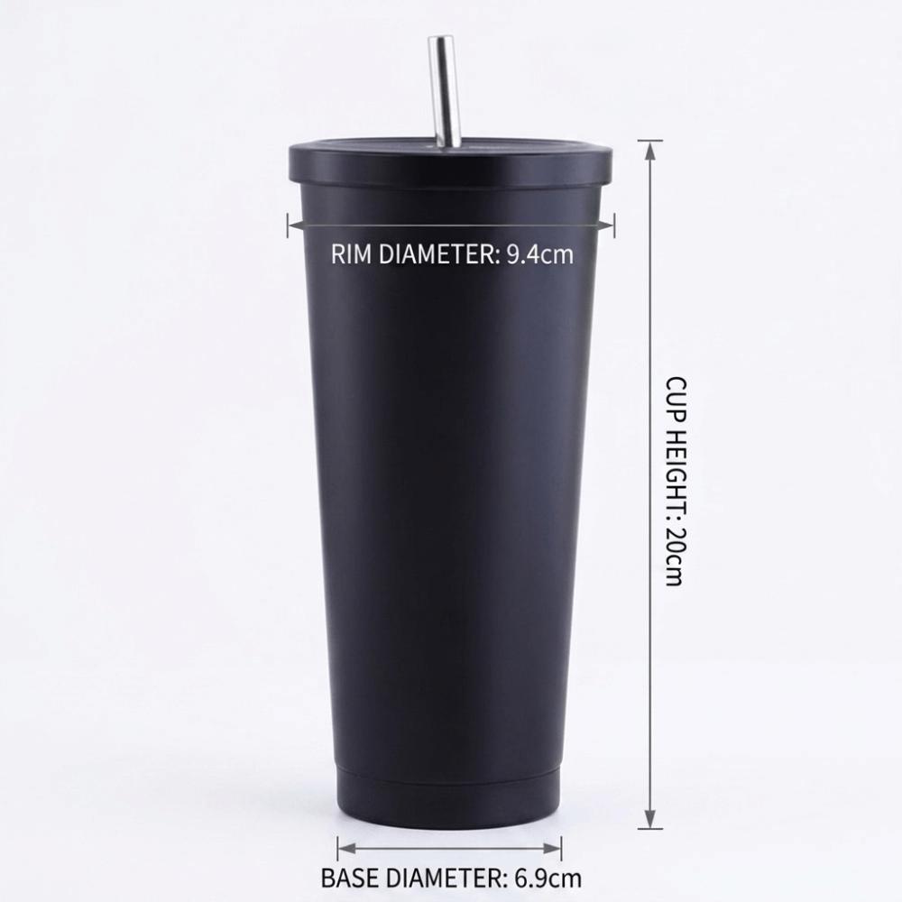 S láhví Tube Tumbler 750ml, přenosným kovovým hrnkem pro venkovní hydrataci