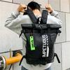 Oxford Men High Street Backpack Hiking Sport Rucksack School Bags Rolling Top Back Bag Causal Hasp Tactics Backpack for Male