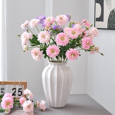 54 cm lange künstliche Blume Hundert Tage Chrysantheme Indoor Home Fotografie Dekoration Blumenkunst Hochzeitsfeier