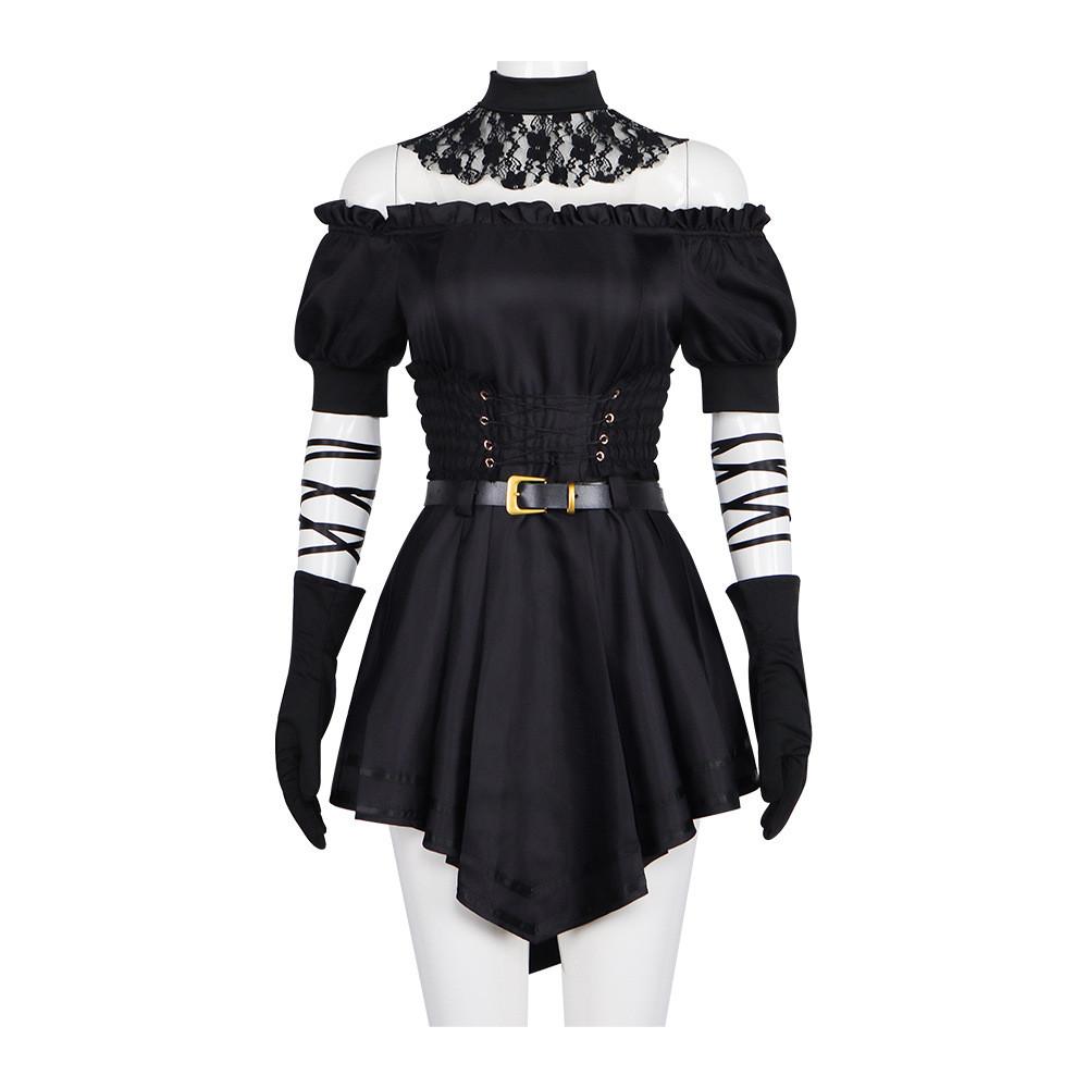 Grok Virtual Girl Halloween Cosplay Costume With Short Skirt For Anime Game Fans