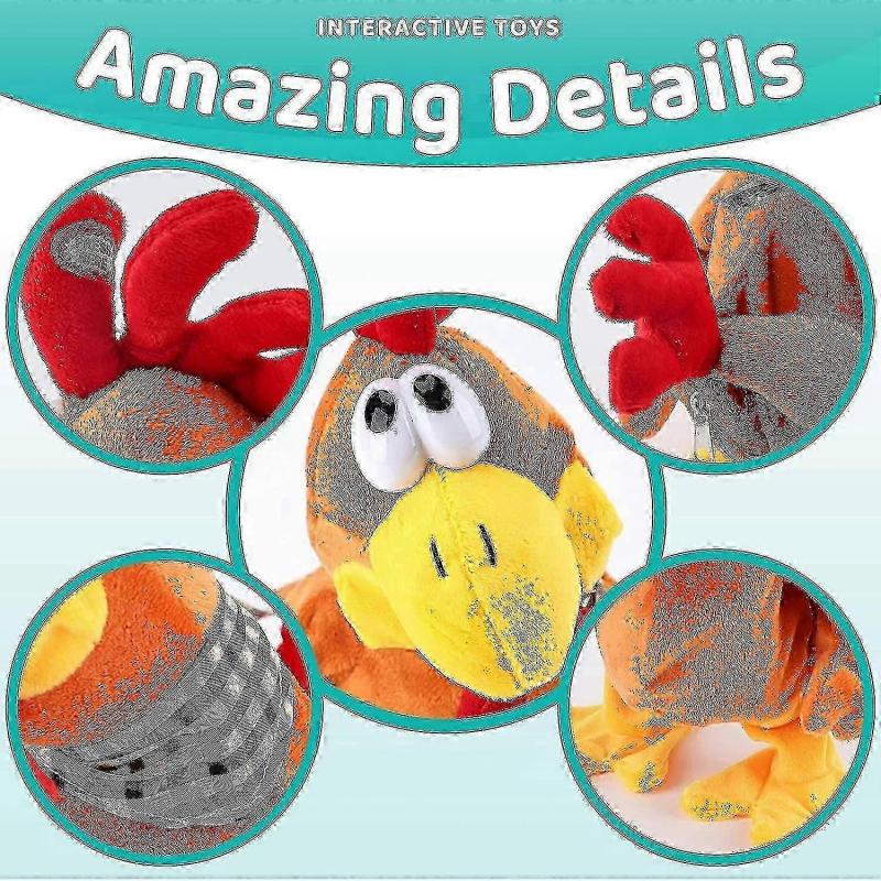 Elektrisches Plüschtier Verrücktes tanzendes Huhn Ente Frosch Lustige singende Puppe Hals haltendes schreiendes Huhn