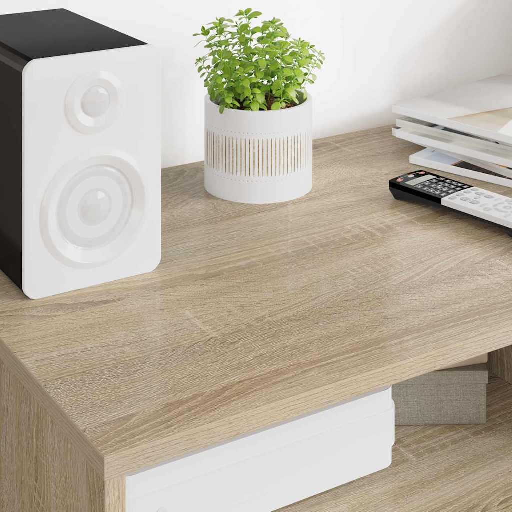 TV Stand in Sonoma Oak Finish 100 x 48 x 43 cm Engineered Wood