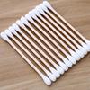 Pack of 100 Disposable Double-Headed Cotton Swabs for Ear Cleaning and Makeup Removal