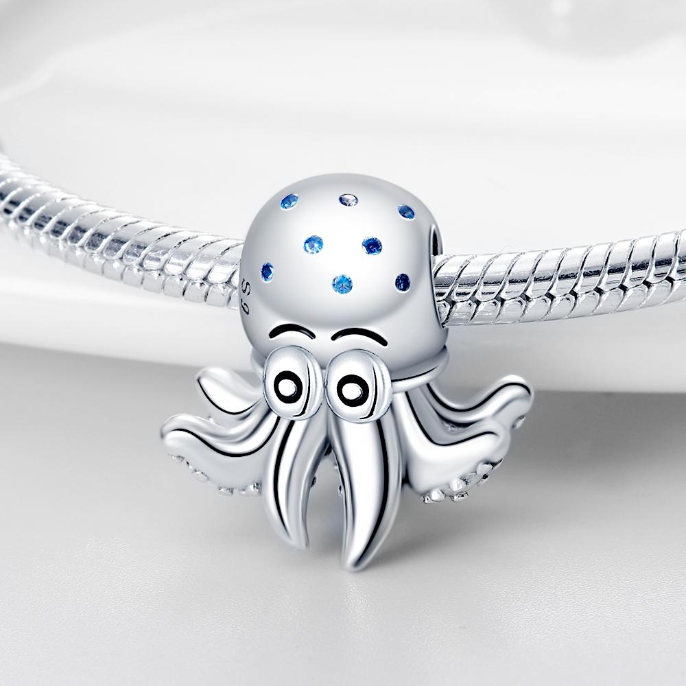 Authentic Charm Bead Charms copper Octopus Bead Charms Compatible With Charm Bead Charms Plata Bracelets for Women Women Jewellery Making Diy