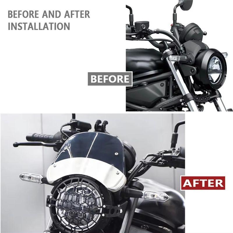 Classy-Motorcycle Headlight Guard Eliminator 500 Headlight Guard Motorcycle Accessories